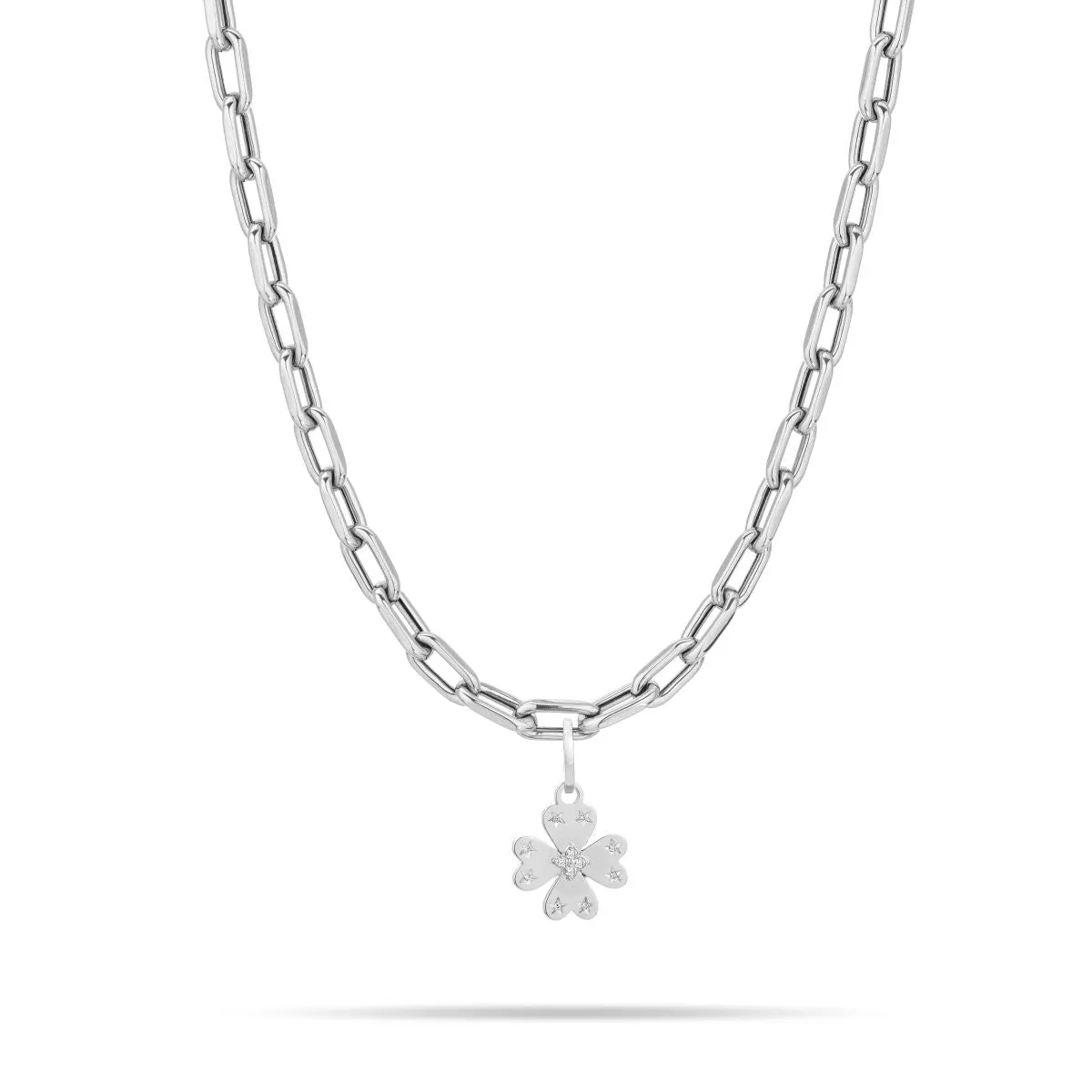 Diamond Clover Hinged Charm sold by Adina Reyter product image thumbnail 2