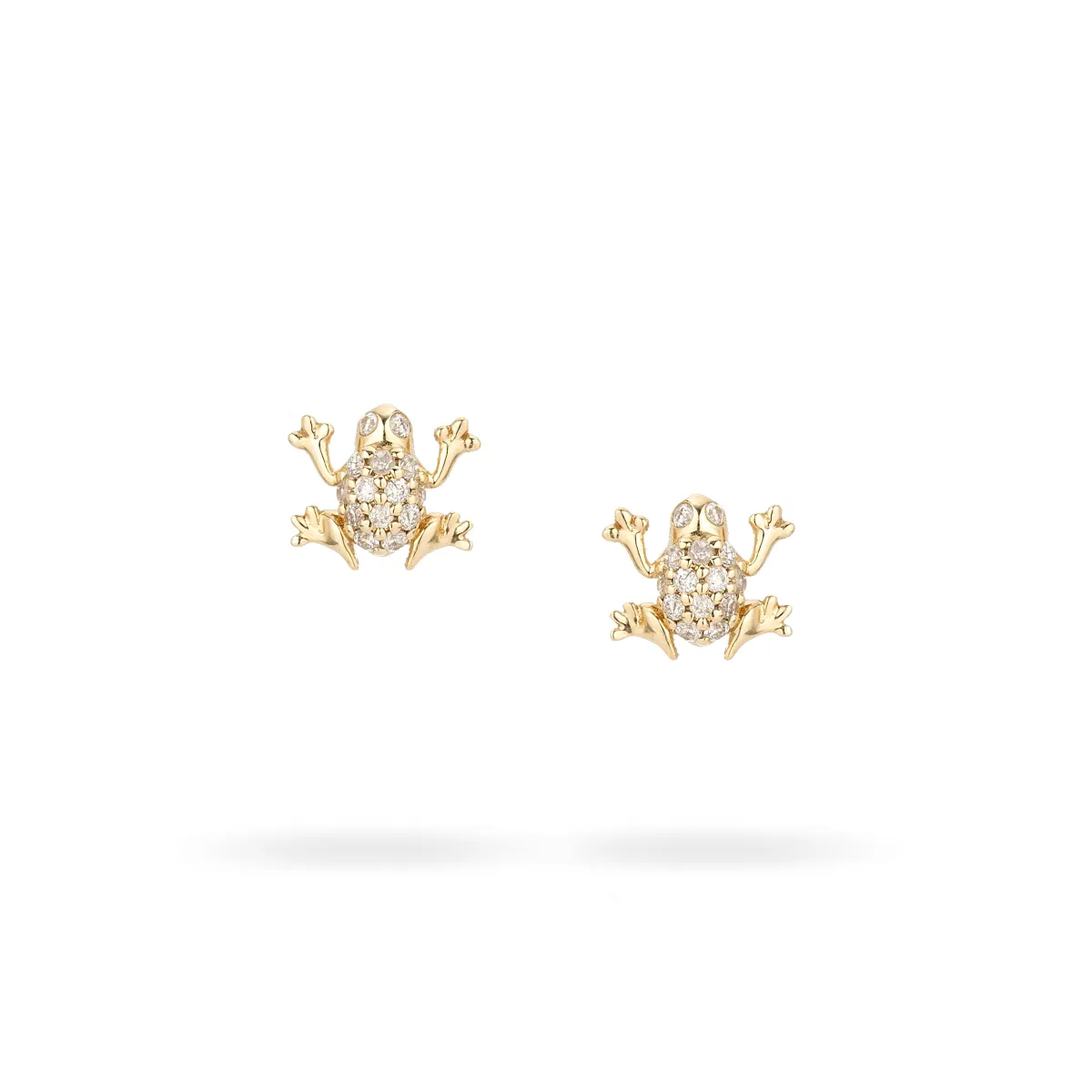 Pavé Frog Posts sold by Adina Reyter