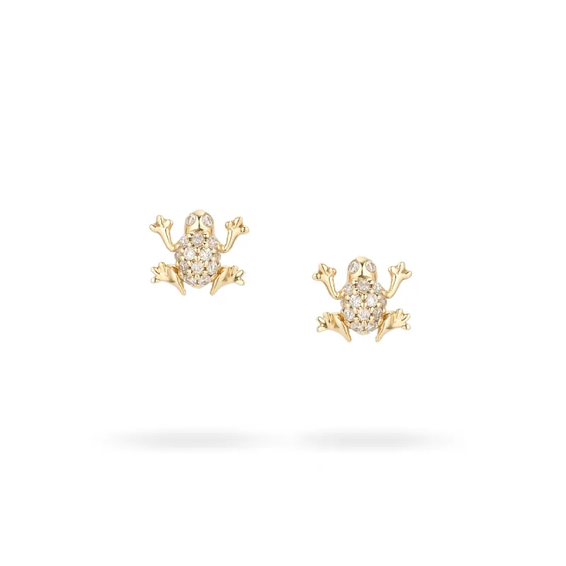 Pavé Frog Posts sold by Adina Reyter