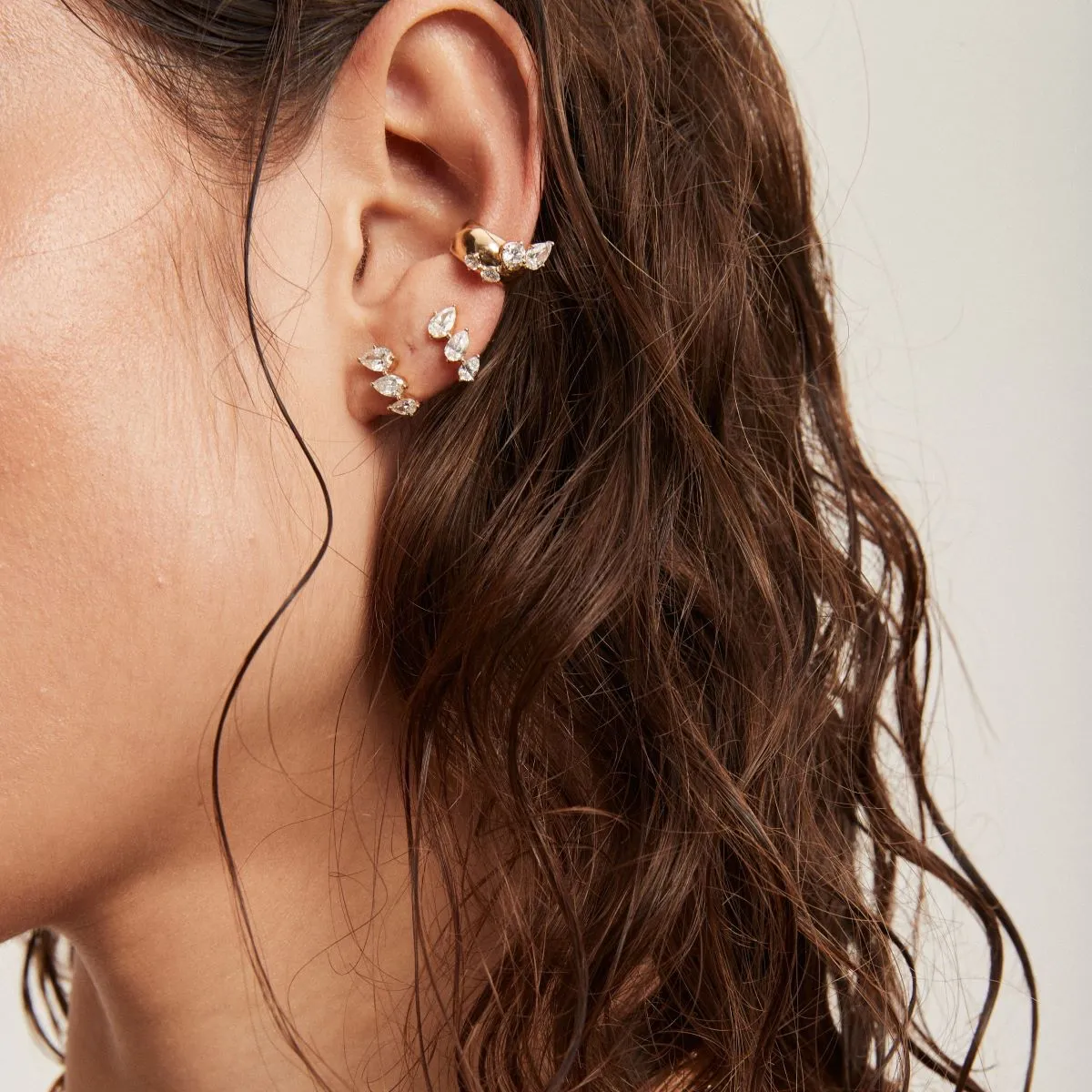 Wide Diamond Ear Cuff - Lab Grown sold by Adina Reyter product image thumbnail 2