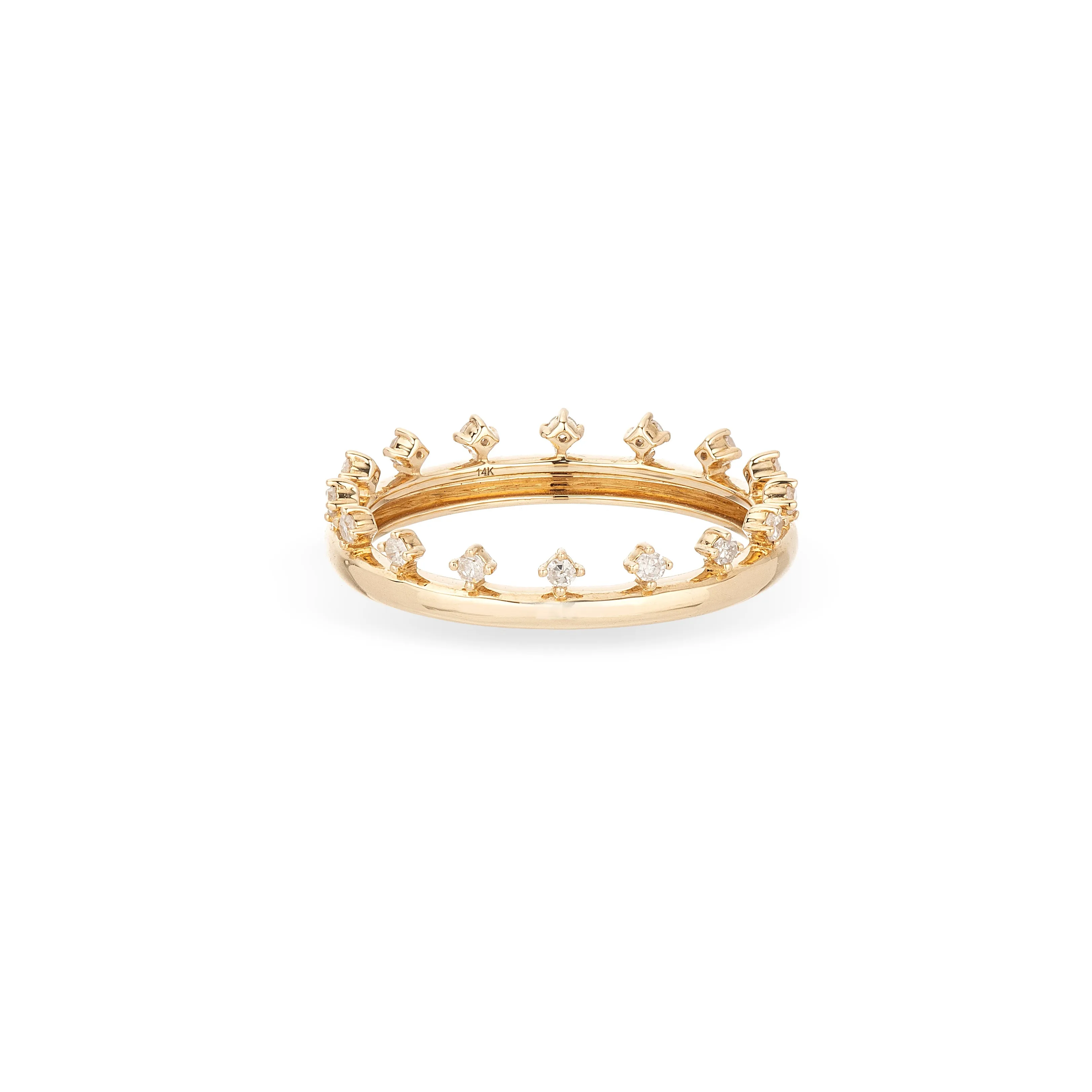Prong Set Diamond Tiara Eternity Ring sold by Adina Reyter