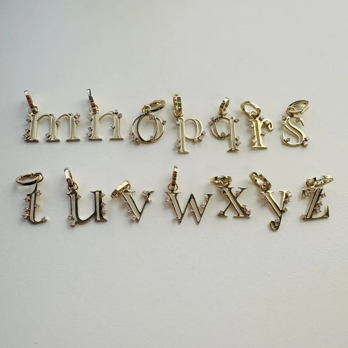 One of A Kind Diamond Lower Case Initial Hinged Charm sold by Adina Reyter product image thumbnail 2