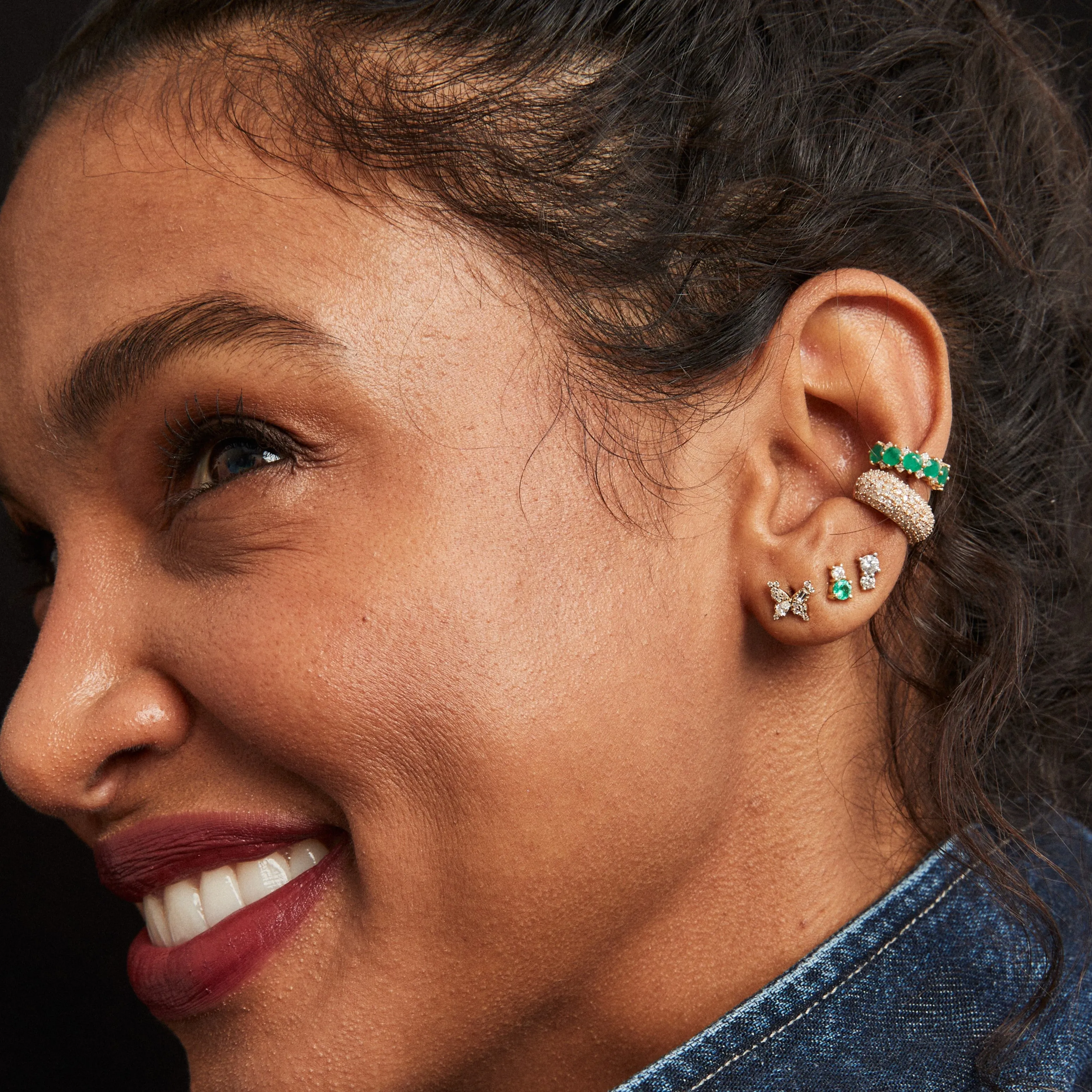 Mixed Diamond Butterfly Posts sold by Adina Reyter product image thumbnail 2