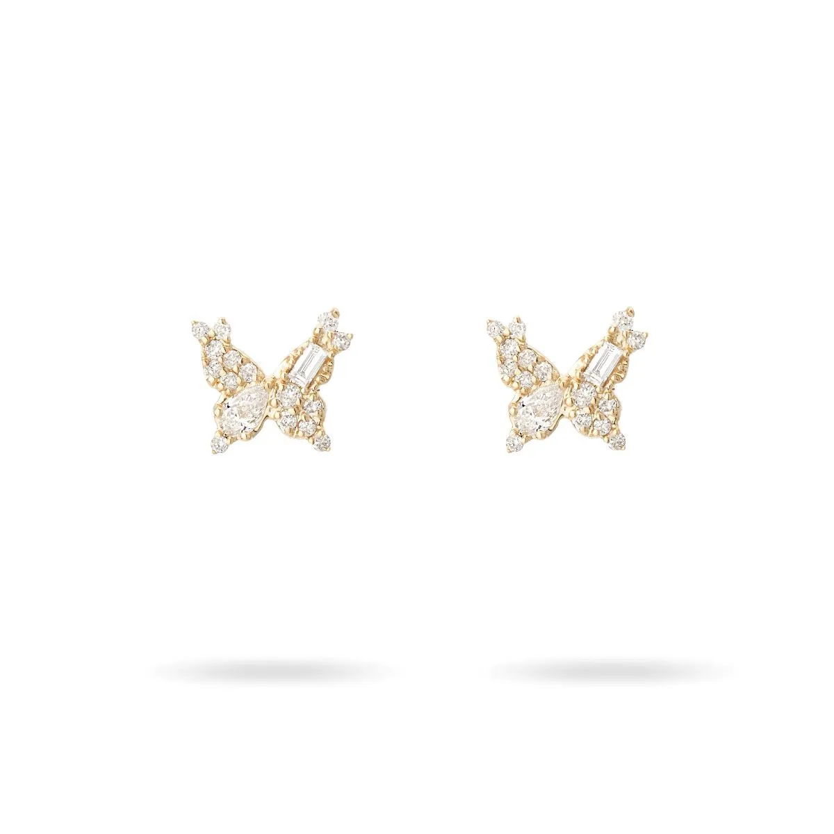 Mixed Diamond Butterfly Posts sold by Adina Reyter