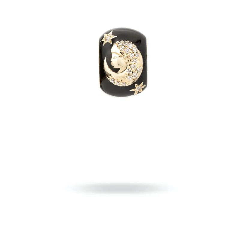 Zodiac Ceramic + Diamond Virgo Big Bead sold by Adina Reyter