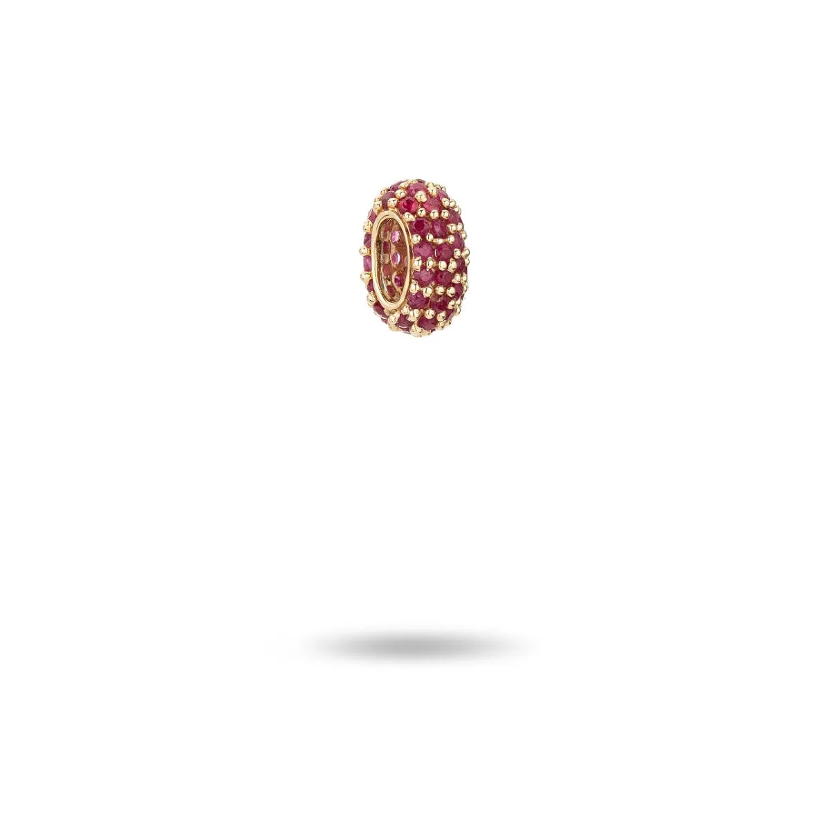 Wide Pavé Ruby Mini Bead sold by Adina Reyter product image thumbnail 4