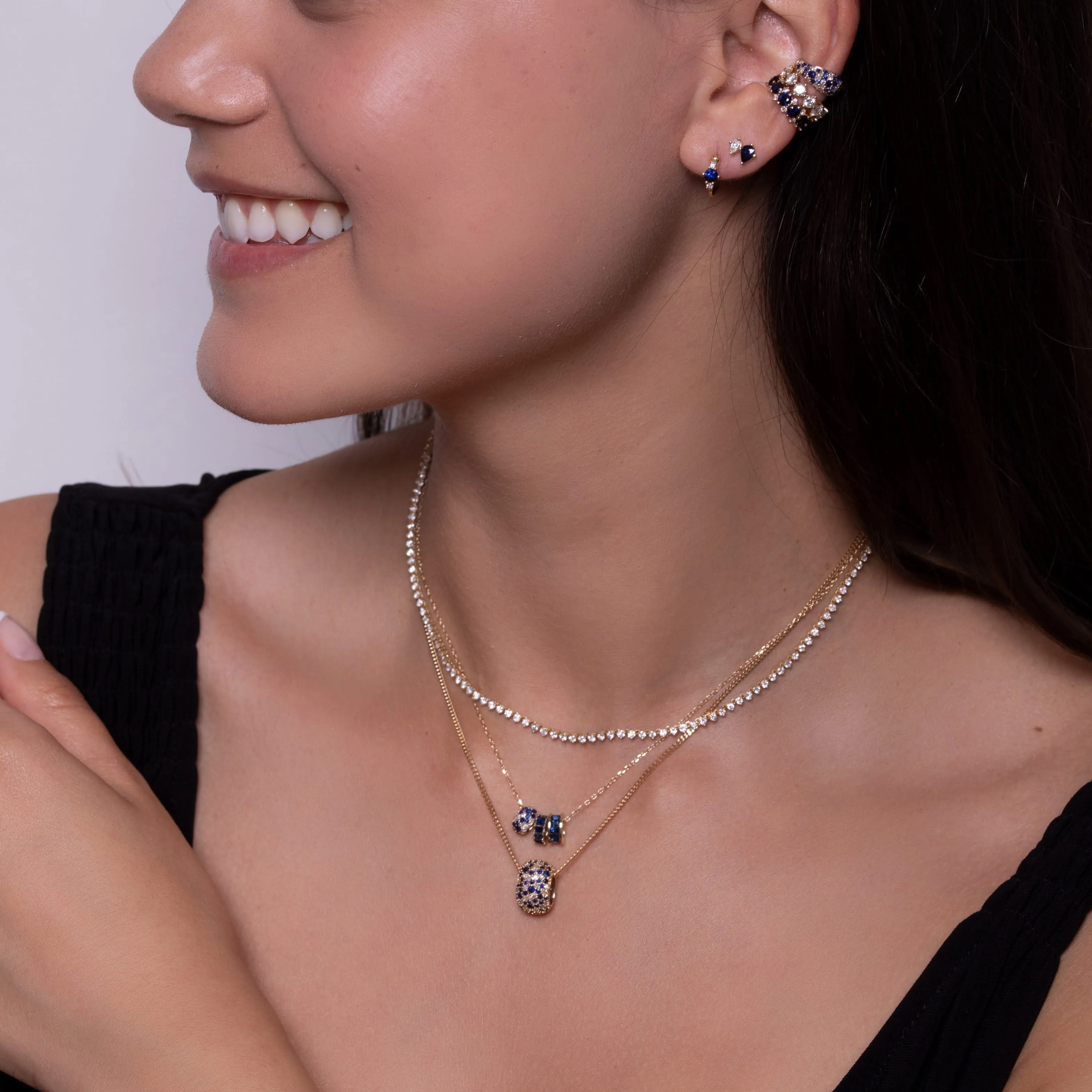 Diamond Rounds Riviera Necklace sold by Adina Reyter product image thumbnail 4