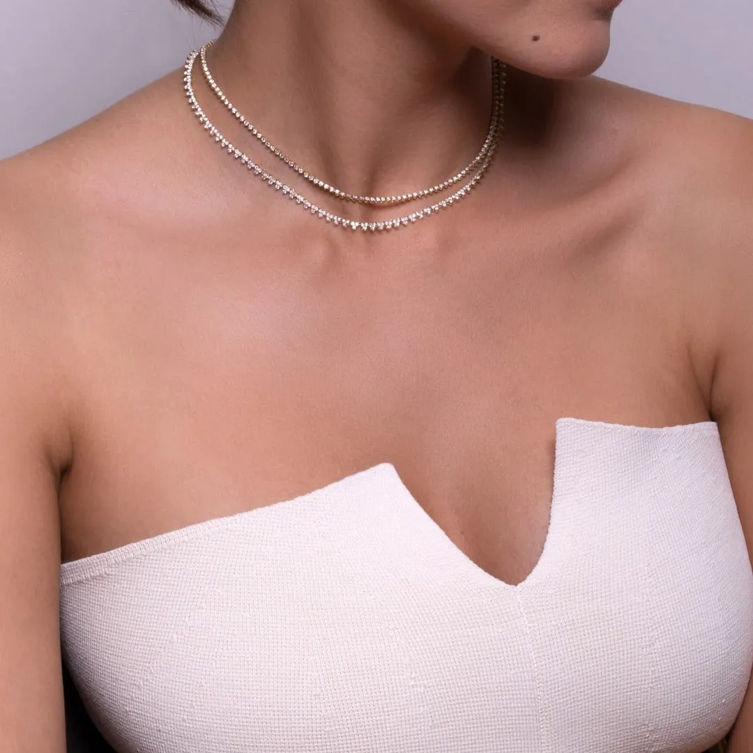 Diamond Rounds Riviera Necklace sold by Adina Reyter product image thumbnail 2