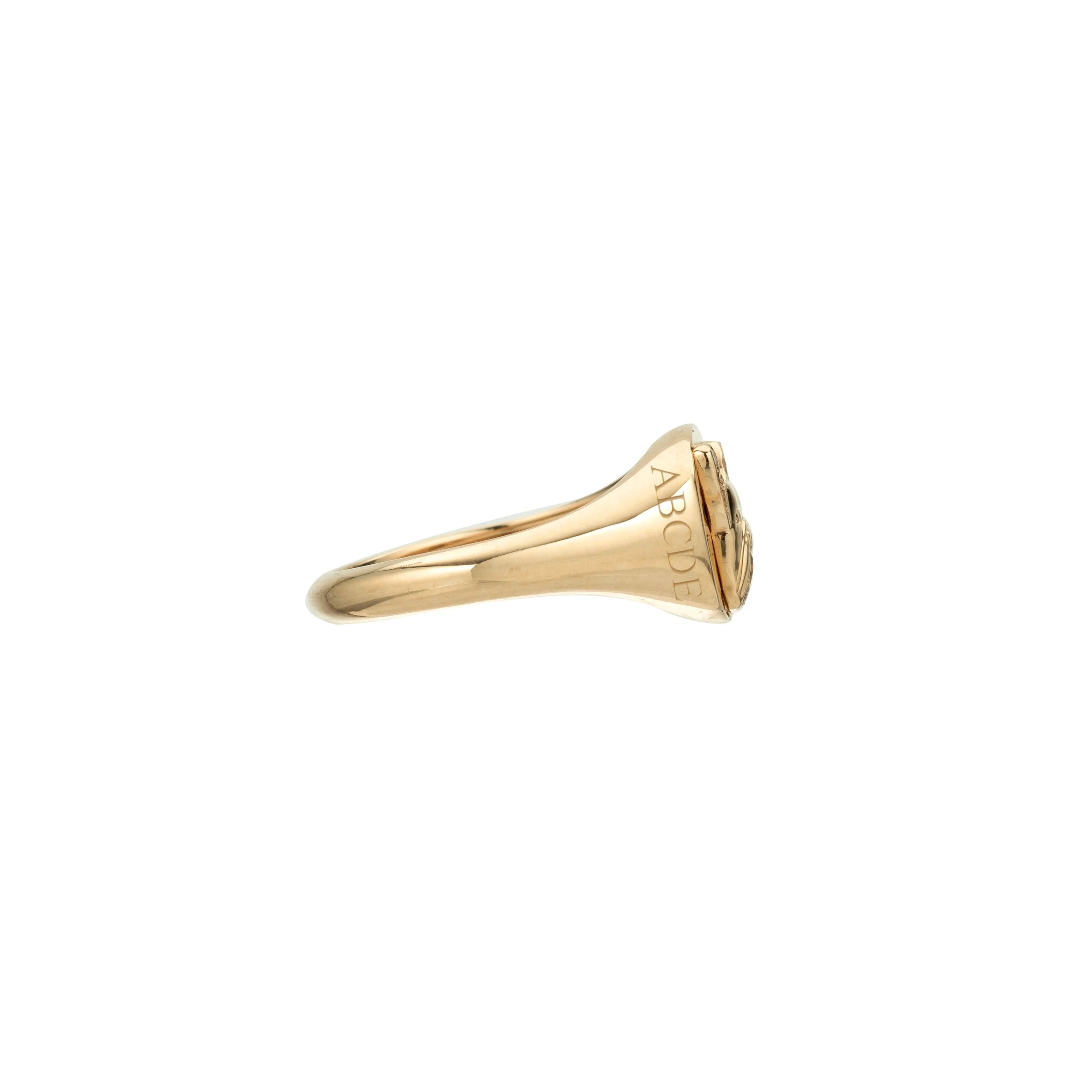 Pavé Diamond Cat Signet Ring sold by Adina Reyter product image thumbnail 3
