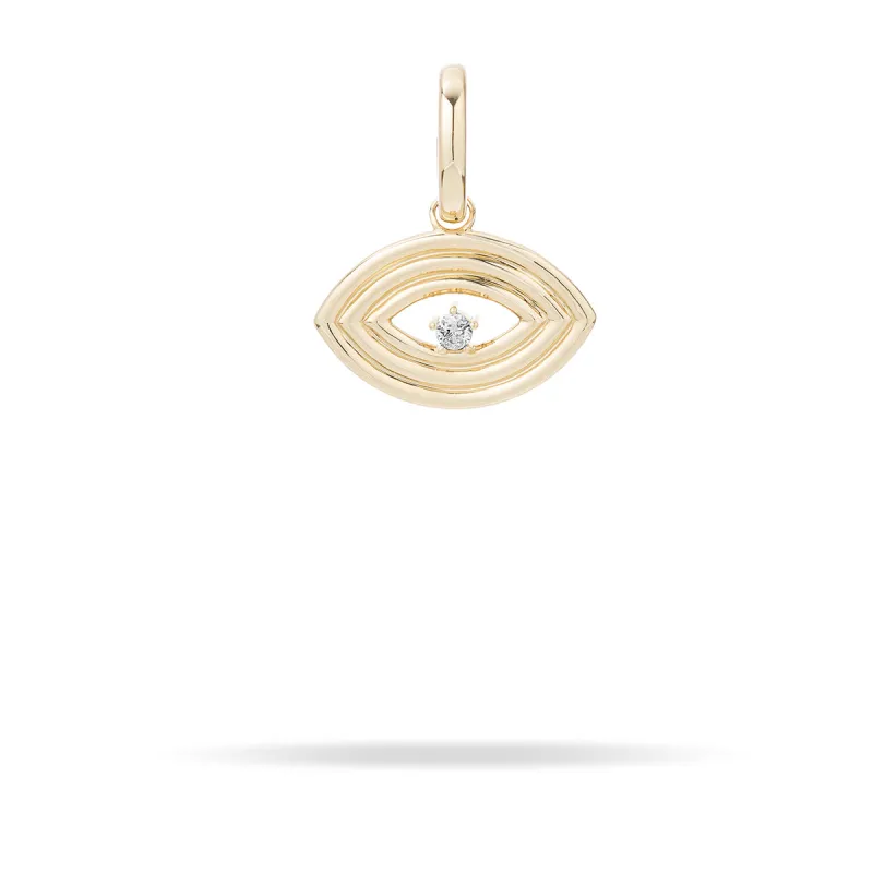 Groovy Diamond Evil Eye Hinged Charm sold by Adina Reyter