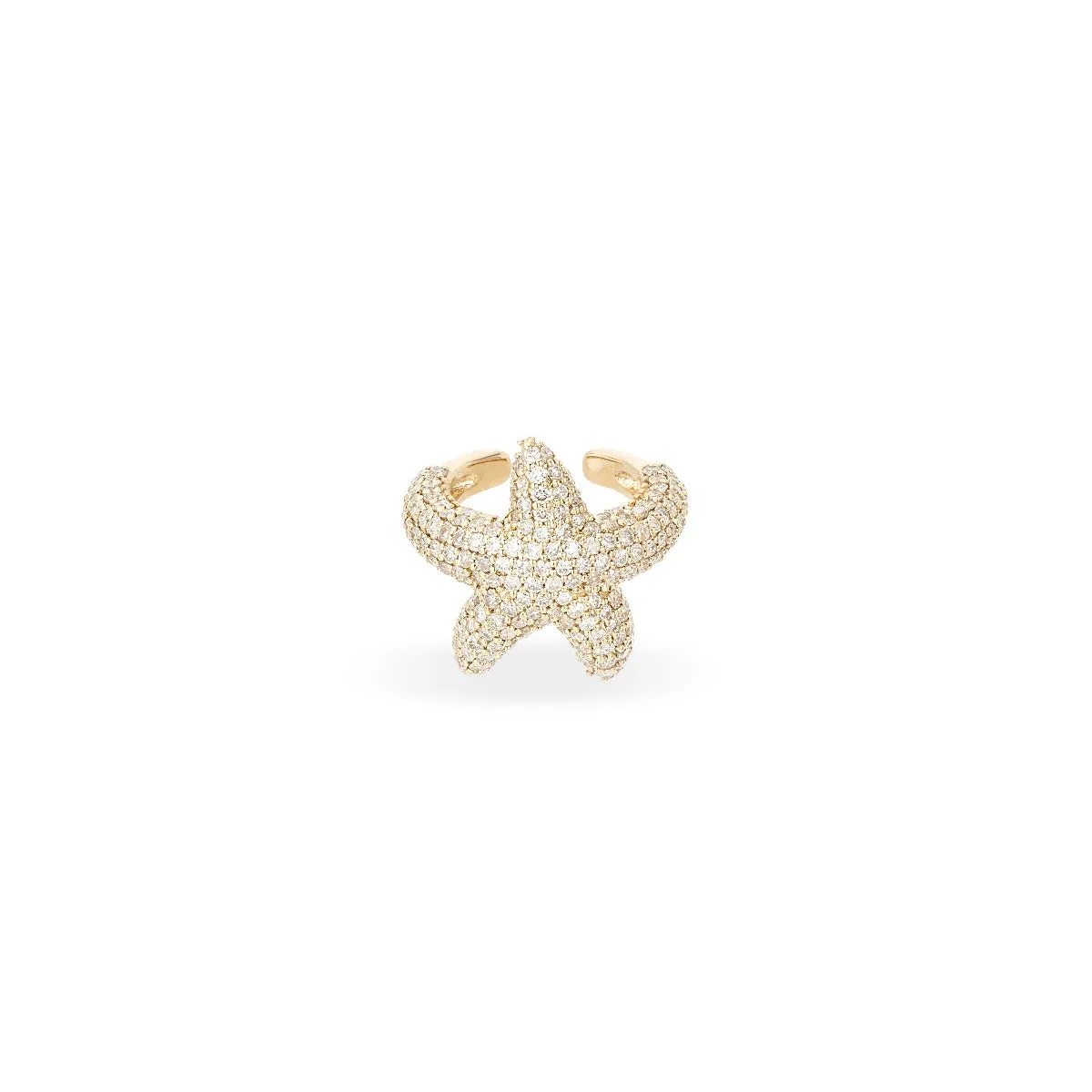 Pavé Starfish Ear Cuff sold by Adina Reyter product image thumbnail 3
