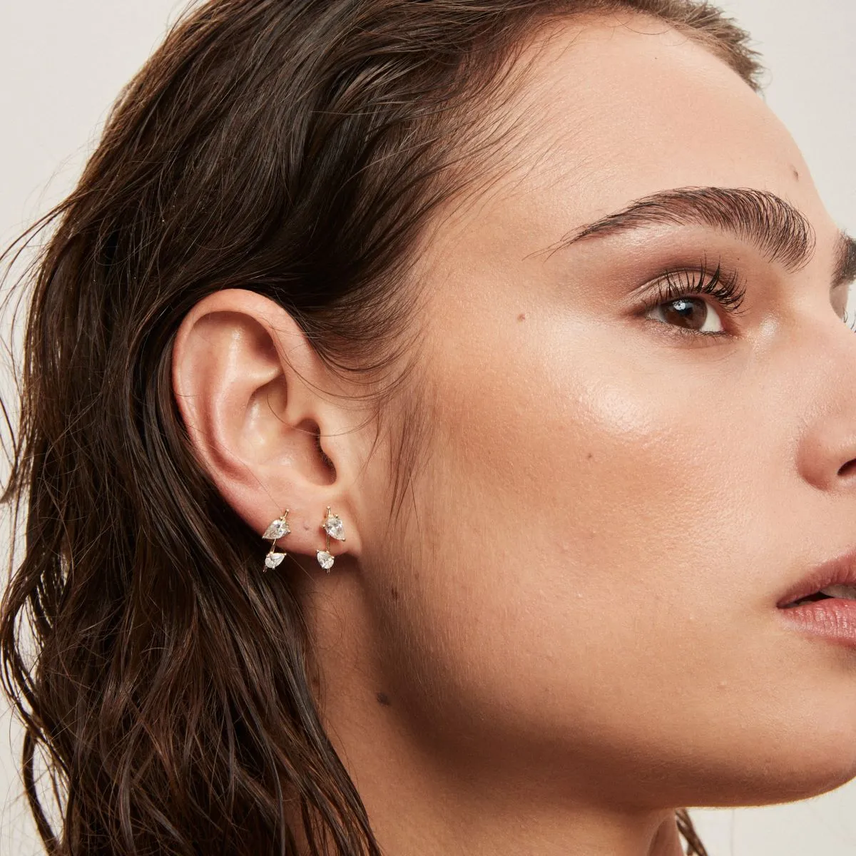 Pear Diamond Stick Posts - Lab Grown sold by Adina Reyter product image thumbnail 2