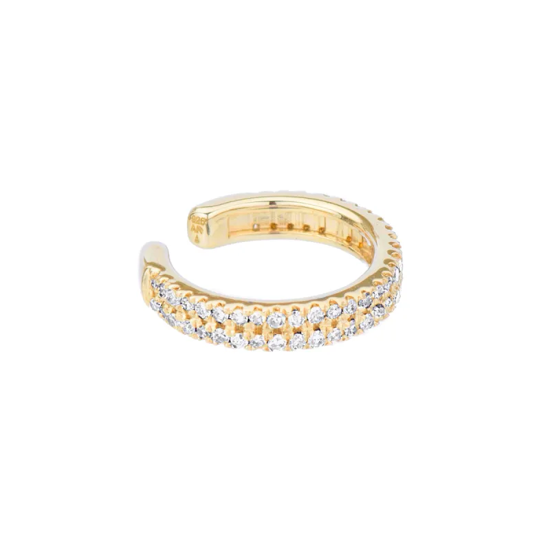 Double Wide Pavé Ear Cuff sold by Adina Reyter