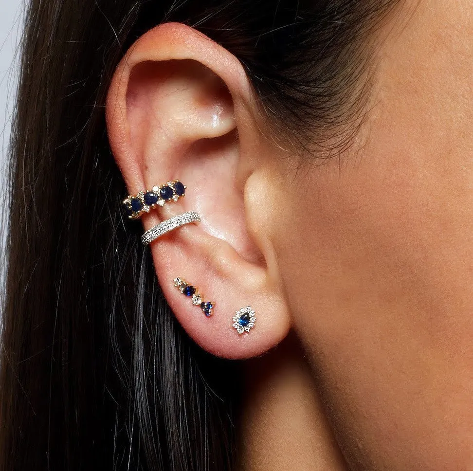 Double Wide Pavé Ear Cuff sold by Adina Reyter product image thumbnail 2