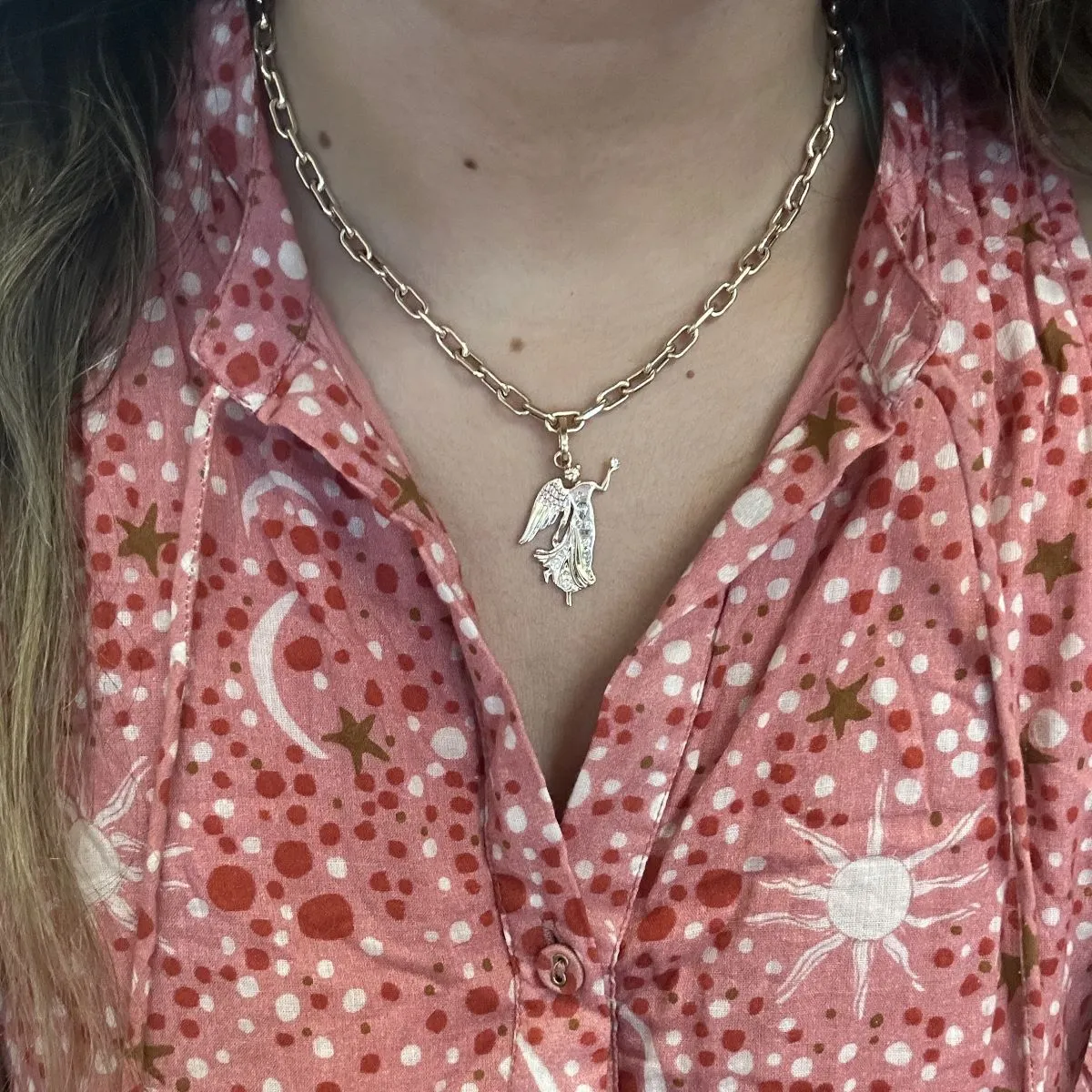 One of a Kind Mixed Diamond Virgo Zodiac Hinged Charm sold by Adina Reyter product image thumbnail 2