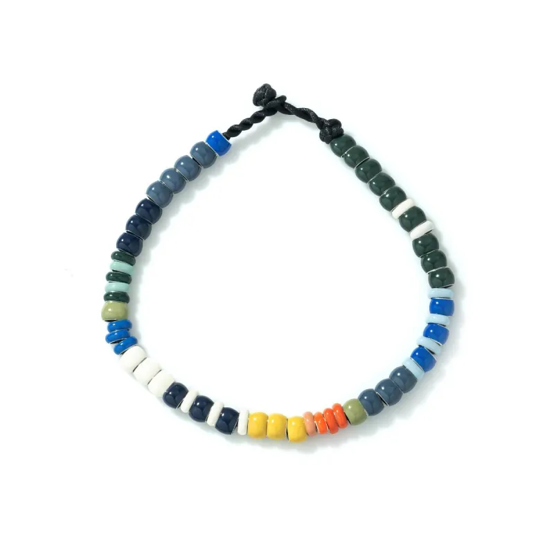 Bead Party Men's Blue Multi Enamel Bracelet sold by Adina Reyter