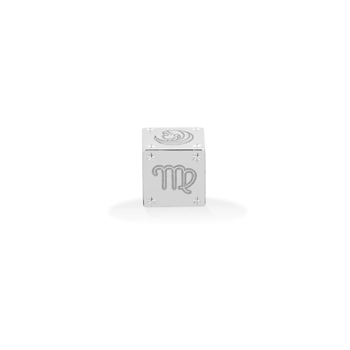 Zodiac Virgo Block Big Bead in Sterling Silver sold by Adina Reyter product image thumbnail 5