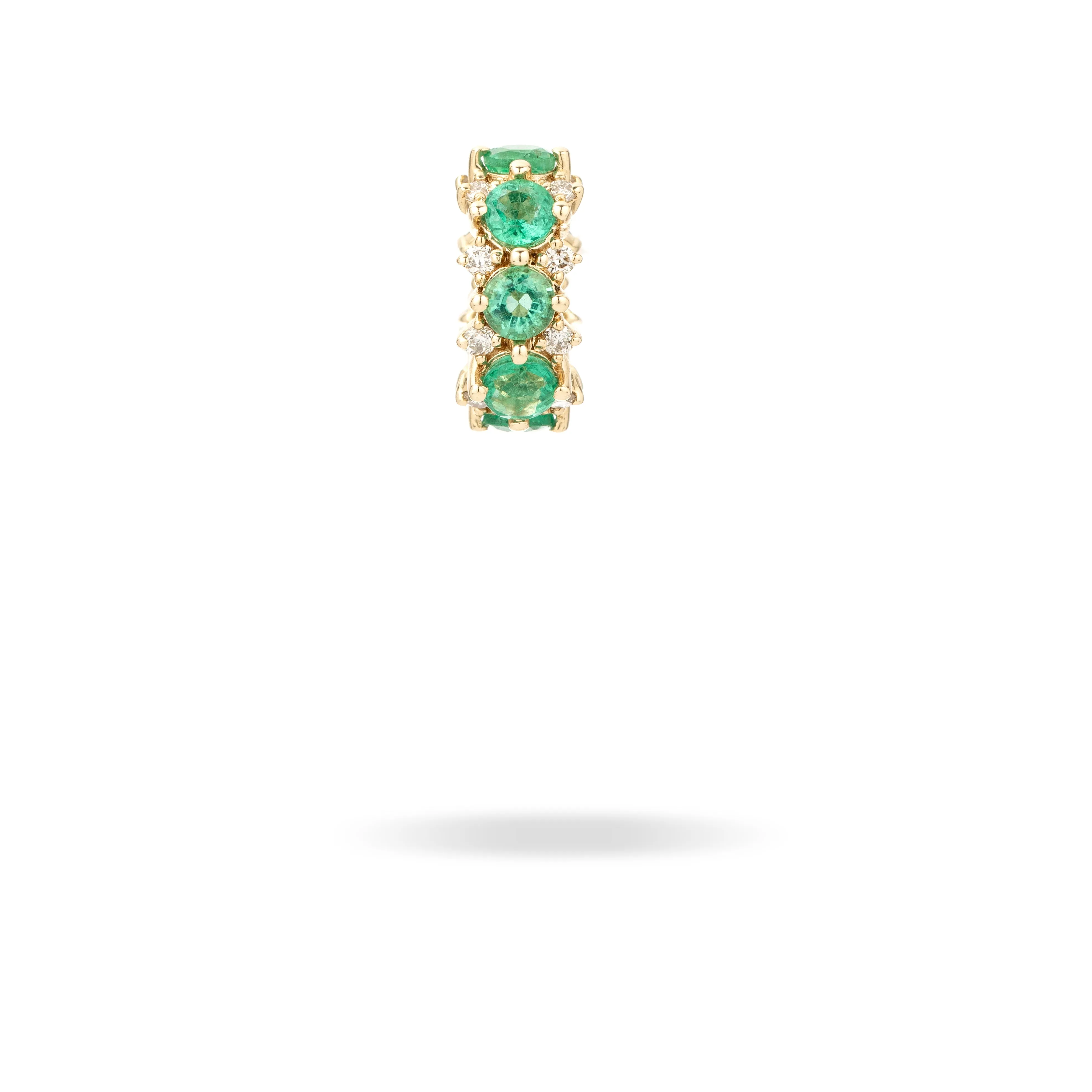 Emerald + Diamond Rounds Big Bead sold by Adina Reyter