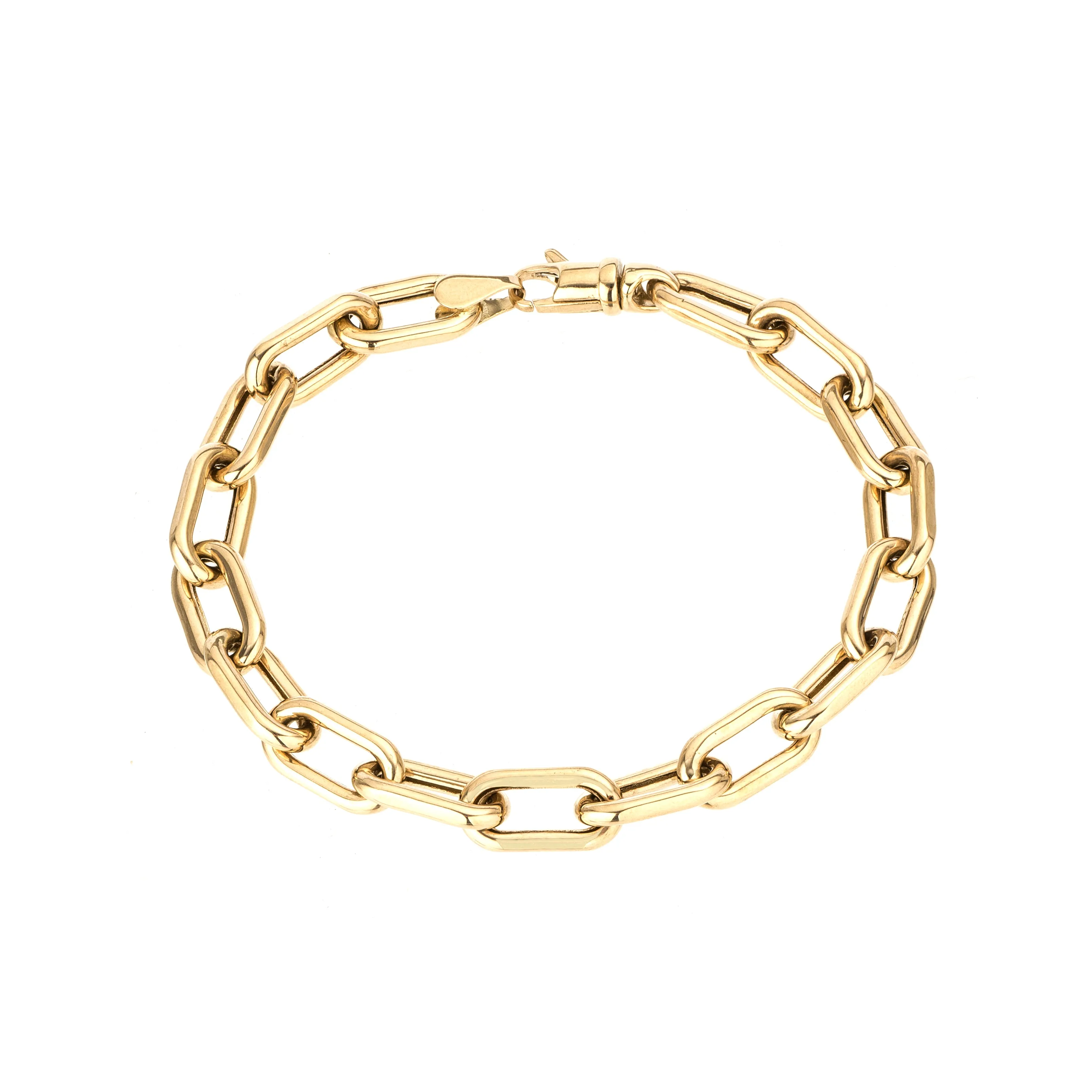 7mm Italian Chain Link Bracelet sold by Adina Reyter product image thumbnail 3