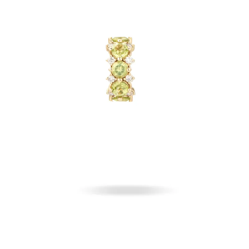 Peridot + Diamond Rounds Big Bead sold by Adina Reyter