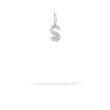 Groovy Diamond Initial Mini Bead Charm S in Sterling Silver sold by Adina Reyter