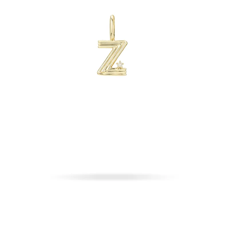 Groovy Diamond Initial Mini Bead Charm Z sold by Adina Reyter