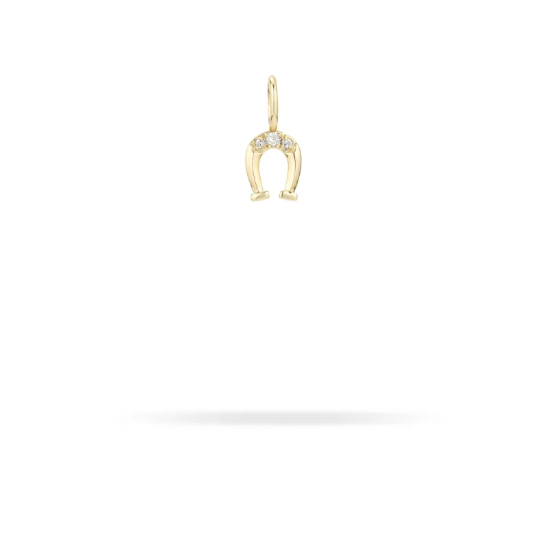 Diamond Horseshoe Mini Bead Charm  (Just Bead) sold by Adina Reyter
