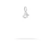 Groovy Diamond Heart Mini Bead Charm in Sterling Silver  (Just Bead) sold by Adina Reyter