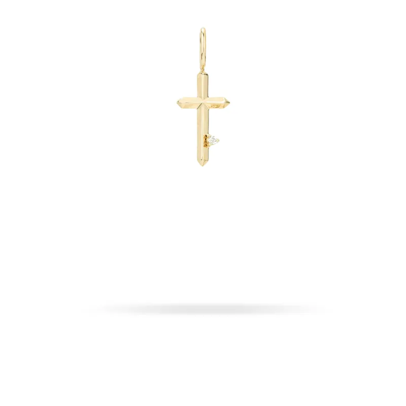 Diamond Cross Mini Bead Charm (Just Bead) sold by Adina Reyter