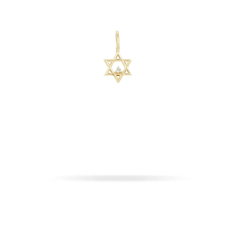 Diamond Star of David Mini Bead Charm  (Just Bead) sold by Adina Reyter