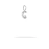 Groovy Diamond Initial Mini Bead Charm C in Sterling Silver sold by Adina Reyter