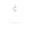 Groovy Diamond Initial Mini Bead Charm C in Sterling Silver sold by Adina Reyter