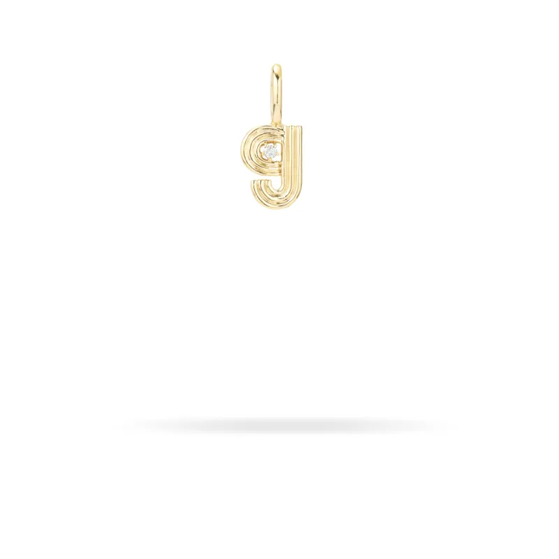 Groovy Diamond Initial Mini Bead Charm G sold by Adina Reyter