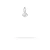 Groovy Diamond Evil Eye Mini Bead Charm in Sterling Silver  (Just Bead) sold by Adina Reyter