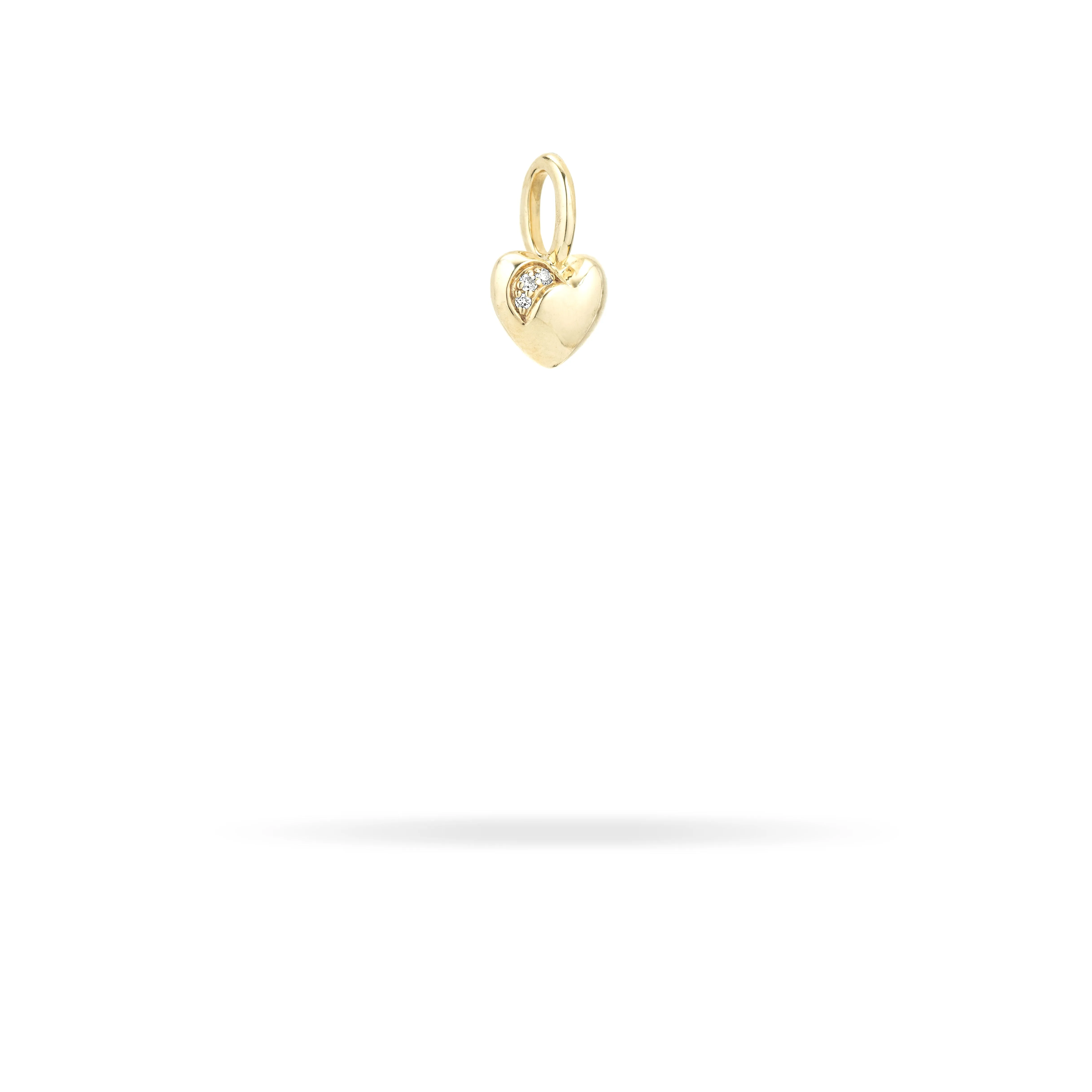 Diamond Puffy Heart Mini Bead Charm (Just Bead) sold by Adina Reyter product image thumbnail 2