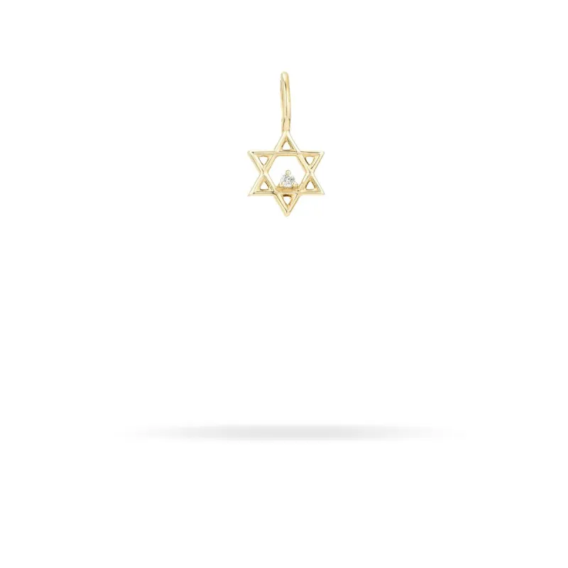 Diamond Star of David Mini Bead Charm sold by Adina Reyter