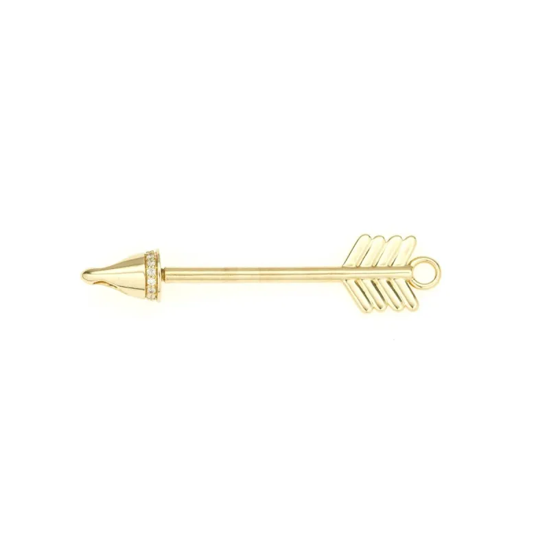 Diamond Arrow Hinged Charm for Mini Beads sold by Adina Reyter