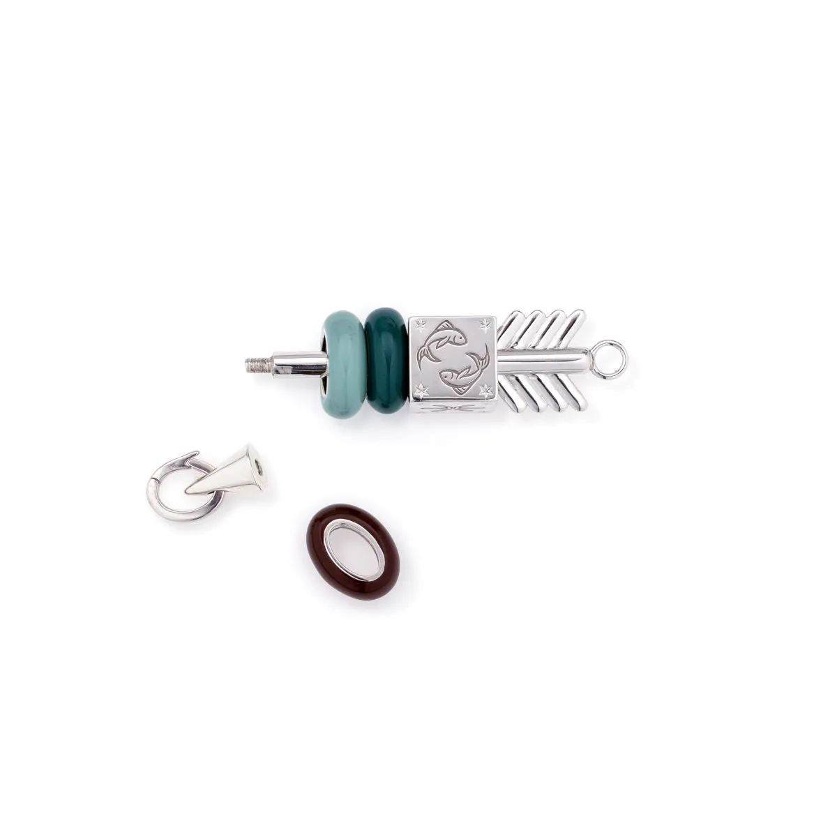 Arrow Hinged Charm in Sterling Silver for Big Beads sold by Adina Reyter product image thumbnail 4