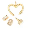Diamond Arrow Heart Hinged Charm for Big Beads sold by Adina Reyter