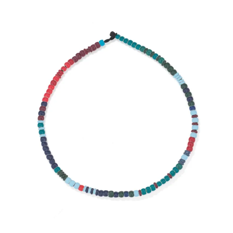 Mini Bead Festive Full Enamel Necklace sold by Adina Reyter