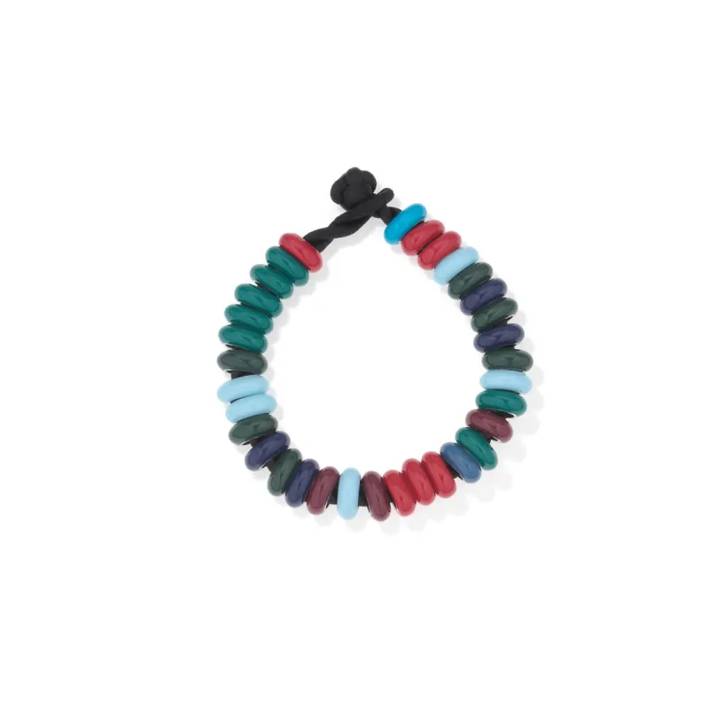 Big Bead Festive Full Enamel Bracelet sold by Adina Reyter