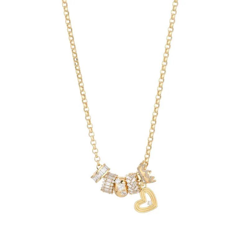 Big Bead + Charm Groovy Party Necklace made by Adina Reyter