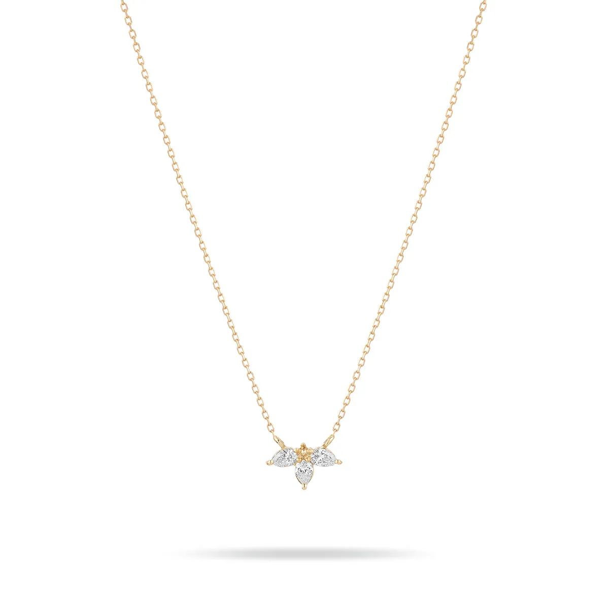 Paris Diamond Half Flower Necklace sold by Adina Reyter