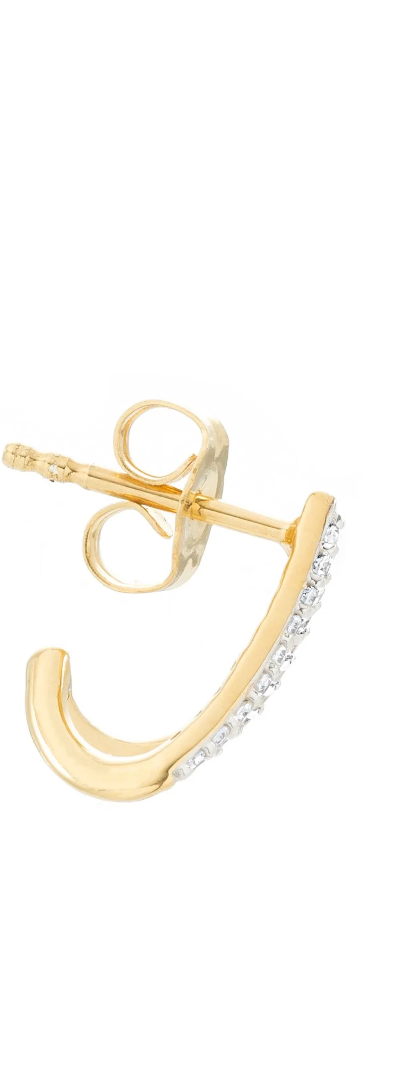 Diamond Double J Hoops sold by Adina Reyter product image thumbnail 3