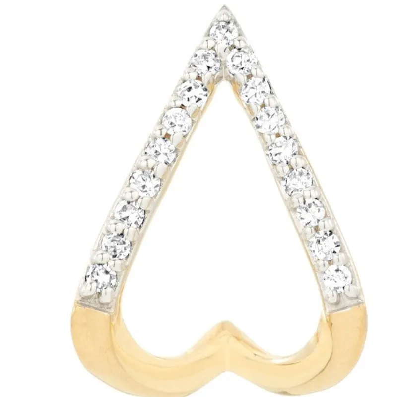 Diamond Double J Hoops sold by Adina Reyter