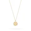 Tiny Diamond Round Dog Tag Necklace - Lab Grown sold by Adina Reyter