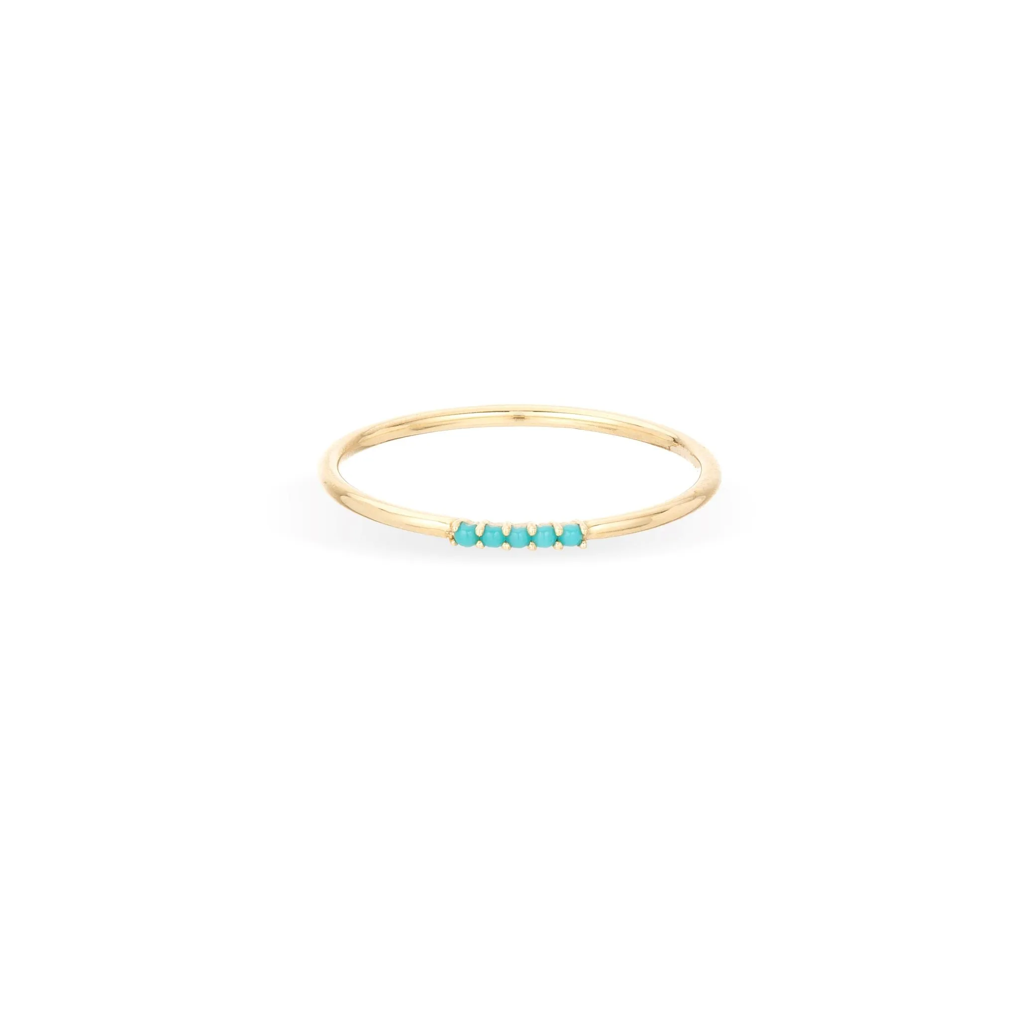 Turquoise Dash Stacking Ring sold by Adina Reyter