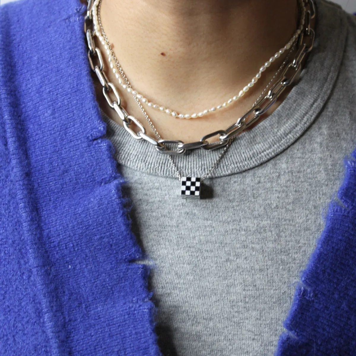 Thick Curb Chain in Sterling Silver sold by Adina Reyter product image thumbnail 2