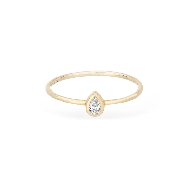 Stacking Diamond Teardrop Band Ring Size 7 sold by Adina Reyter