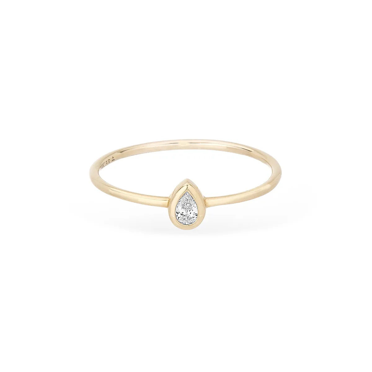 Stacking Diamond Teardrop Band Ring Size 7 sold by Adina Reyter